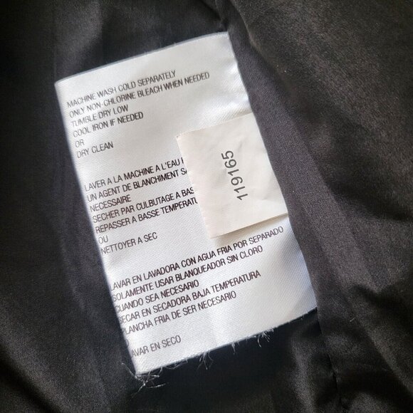 Michael Kors Black Quilted Shiny Puffer Vest Size M Full Zip Pockets High Collar - Picture 12 of 13